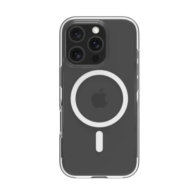 dbramante1928 - Puzdro Iceland Ultra D3O s MagSafe pre iPhone 16 Pro Max, transparentná