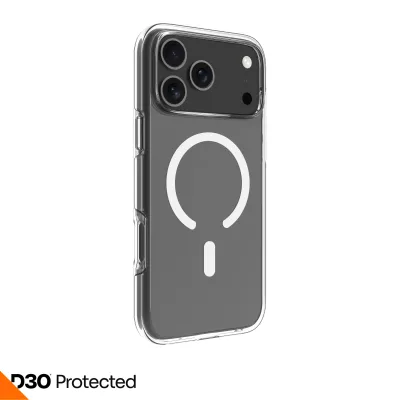 dbramante1928 - Puzdro Iceland Ultra D3O s MagSafe pre iPhone 17 Pro Max, transparentná