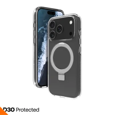 dbramante1928 - Puzdro Iceland Ultra D3O Kick s MagSafe pre iPhone 17 Pro, transparentná