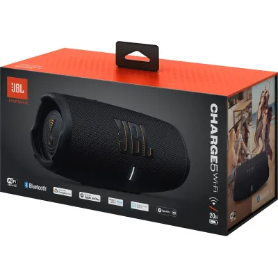 JBL - poškodené balenie, Bezdrôtový reproduktor Charge 5 WIFI, čierna