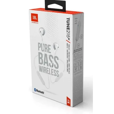 JBL - Bluetooth slúchadlá TUNE 215BT, biela