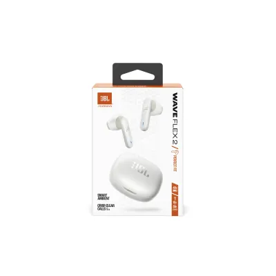 JBL - Bezdrôtové slúchadlá TWS Wave Flex 2, biela