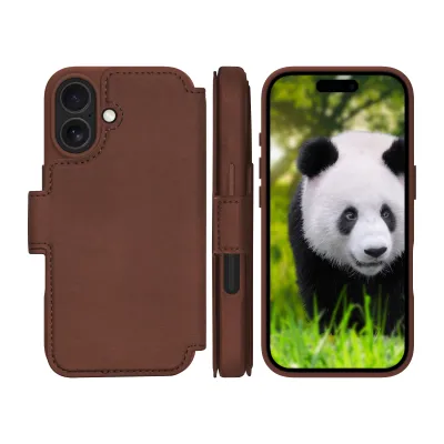 dbramante1928 - Puzdro Lynge s MagSafe pre iPhone 17, dark tan