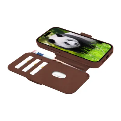 dbramante1928 - Puzdro Lynge s MagSafe pre iPhone 17 Pro, dark tan