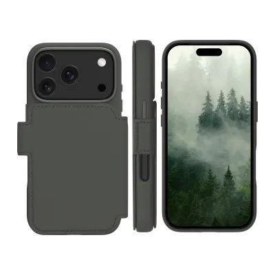 dbramante1928 - Puzdro Lynge ICON s MagSafe pre iPhone 17 Pro, forest shadow
