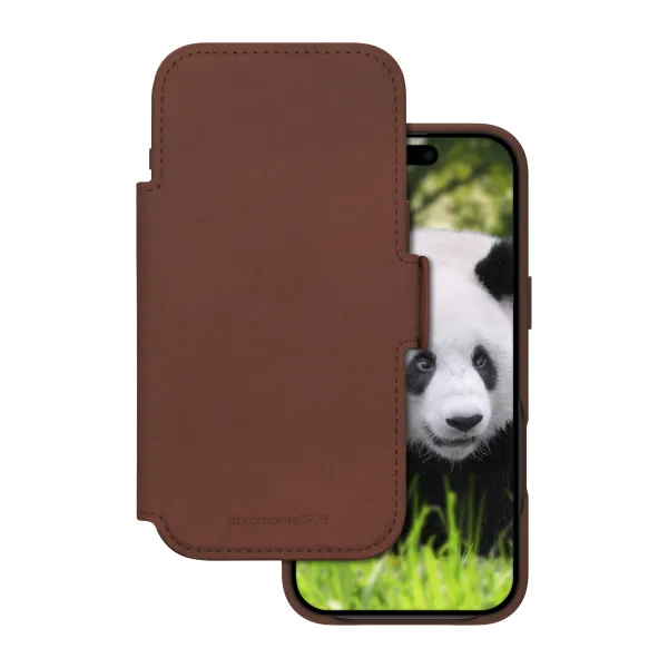 dbramante1928 - Puzdro Lynge s MagSafe pre iPhone 17 Air, dark tan