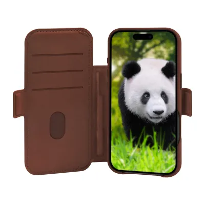 dbramante1928 - Puzdro Lynge s MagSafe pre iPhone 17 Air, dark tan