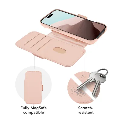 dbramante1928 - Puzdro Lynge ICON s MagSafe pre iPhone 17 Air, pink sand