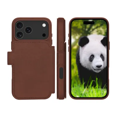 dbramante1928 - Puzdro Lynge s MagSafe pre iPhone 17 Pro Max, dark tan