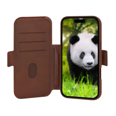 dbramante1928 - Puzdro Lynge s MagSafe pre iPhone 17 Pro Max, dark tan