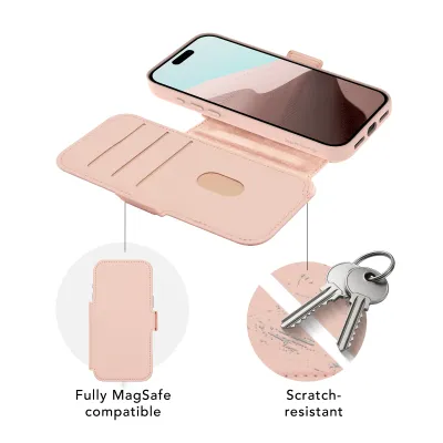 dbramante1928 - Puzdro Lynge ICON s MagSafe pre iPhone 17 Pro Max, pink sand