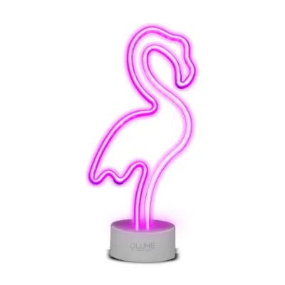 Music Hero - LUME Neónová stolná lampa Pink Flamingo Vibes