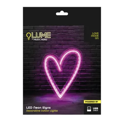 Music Hero - LUME Neónová nástenná lampa Love Mode On