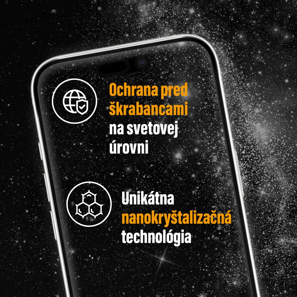 PanzerGlass - Tvrdené sklo UWF Ceramic s aplikátorom pre iPhone 15 Pro, čierna