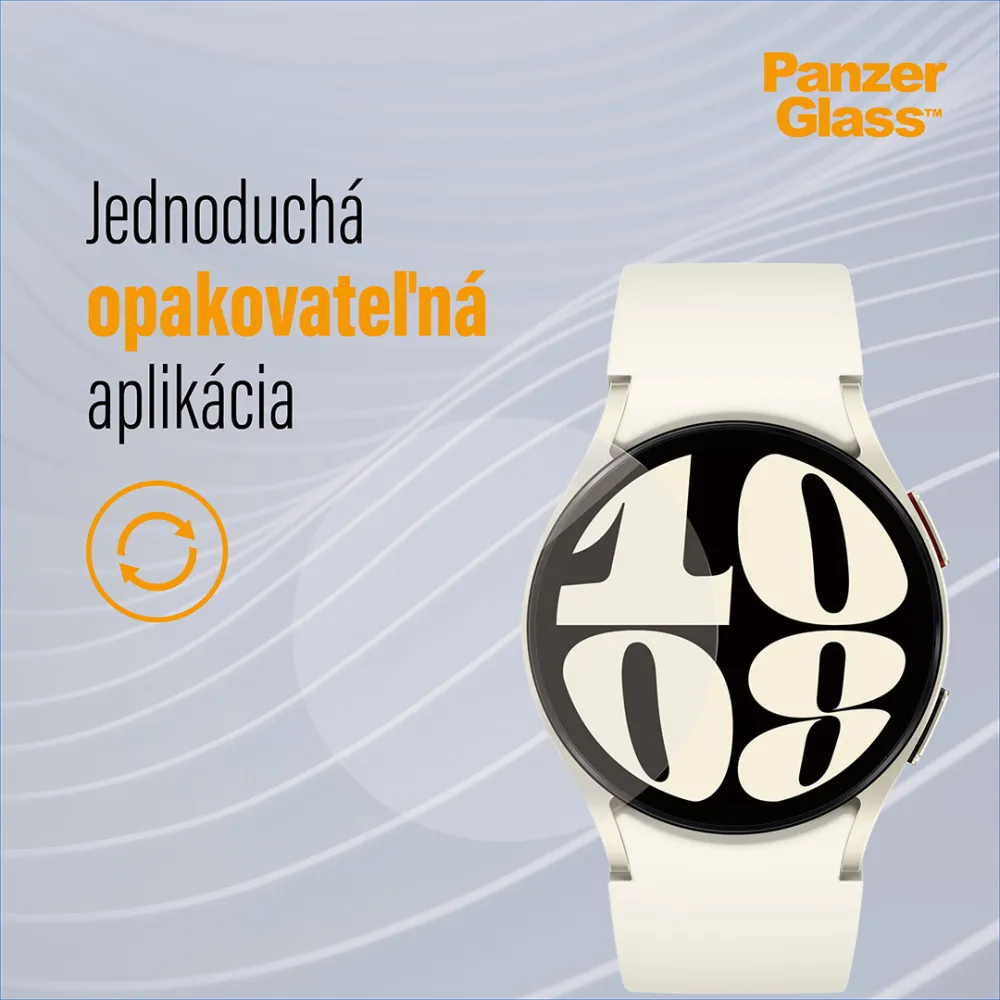 PanzerGlass - Tvrdené sklo Flat Glass AB pre Samsung Galaxy Watch6 44 mm, číra