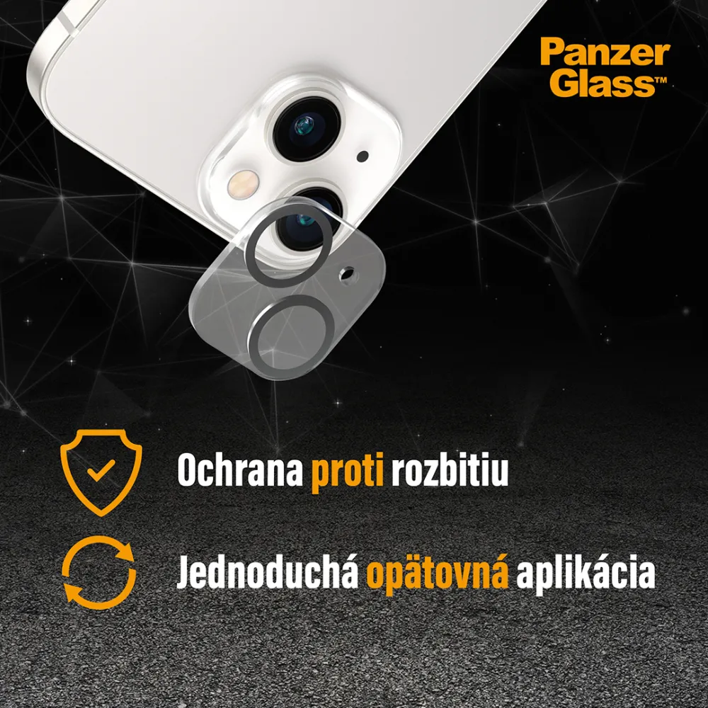 PanzerGlass - Ochranný kryt objektívu PicturePerfect pre iPhone 14 Pro/14 Pro Max, číra