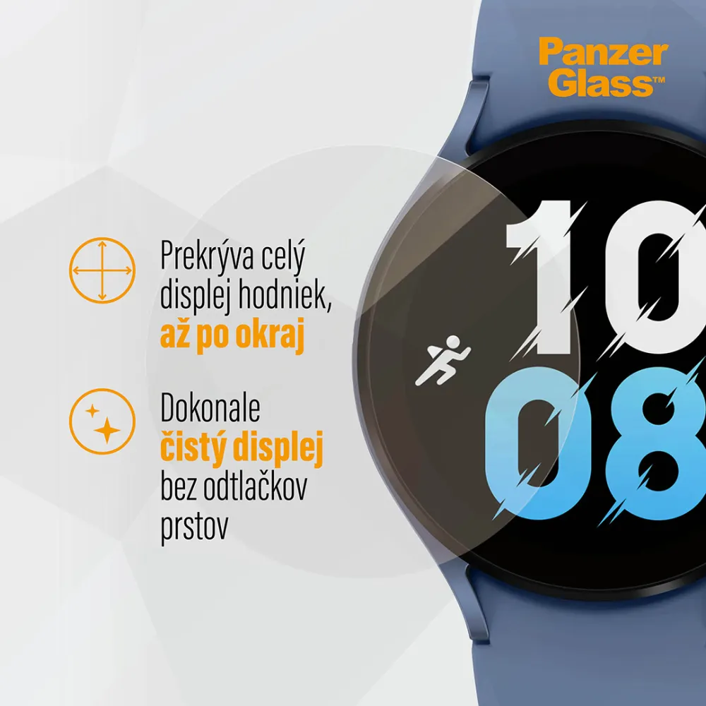 PanzerGlass - Tvrdené sklo Flat Glass AB pre Samsung Galaxy Watch 4 40 mm, číra