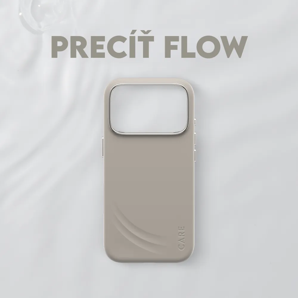CARE - Puzdro FLOW s MagSafe pre iPhone 17 Pro, vanilla