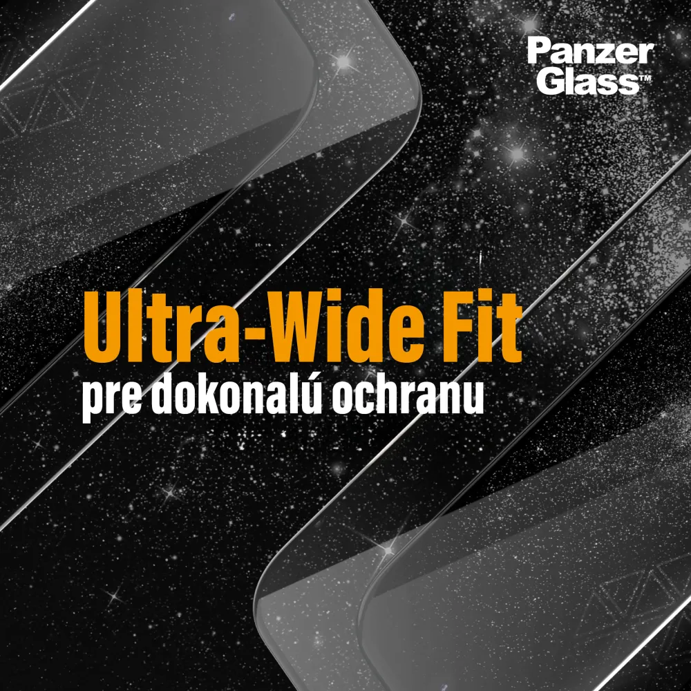 PanzerGlass - Tvrdené sklo UWF Ceramic s aplikátorom pre iPhone 15 Pro, čierna