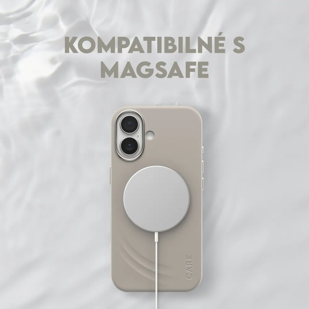 CARE - Puzdro FLOW s MagSafe pre iPhone 17, vanilla