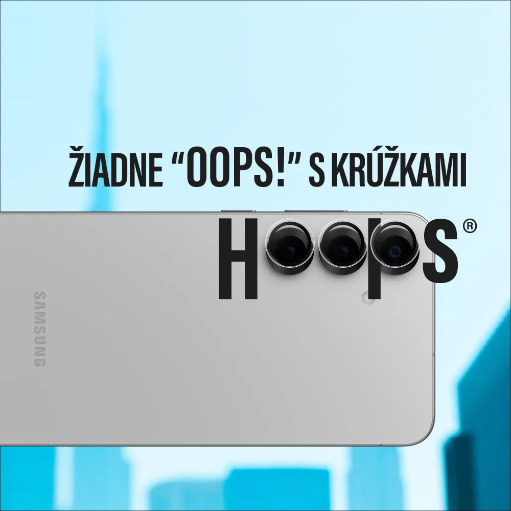 PanzerGlass - Ochranný kryt objektívu Hoops pre Samsung Galaxy S25 Edge, číra