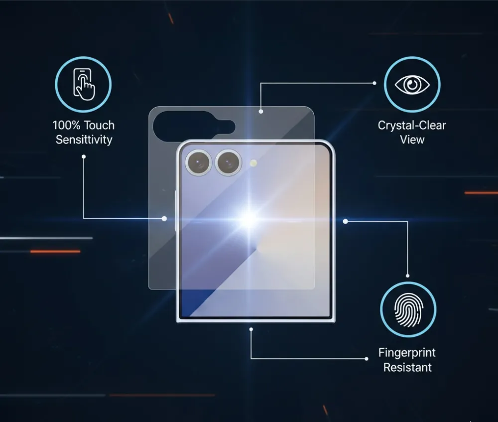 PanzerGlass - Tvrdené sklo Classic Fit pre Samsung Galaxy Z Flip7, číra