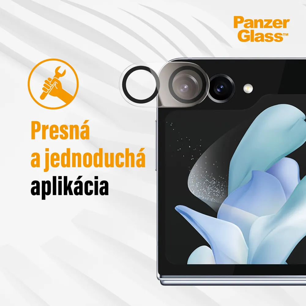 PanzerGlass - Ochranný kryt objektívu PicturePerfect pre Samsung Galaxy Z Flip5, čierna