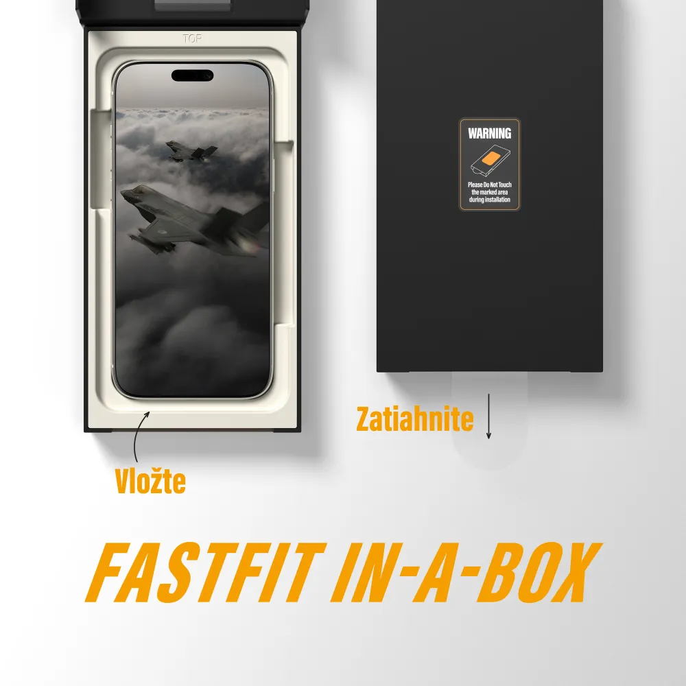 PanzerGlass - Tvrdené sklo UWF Stealth s Fastfit pre iPhone 17 Pro, čierna