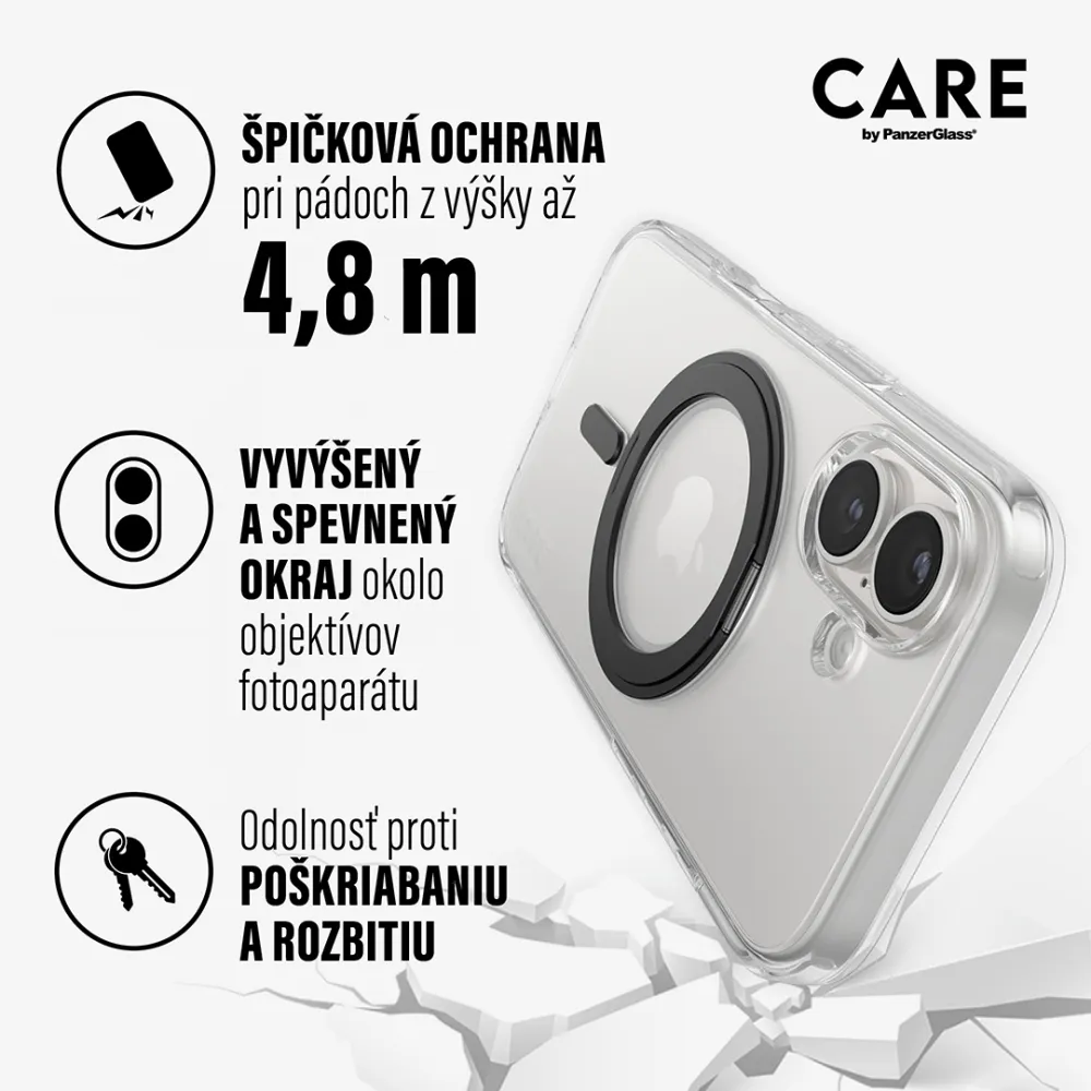 CARE - Puzdro Kickstand pre Samsung Galaxy S25 Edge, čierna