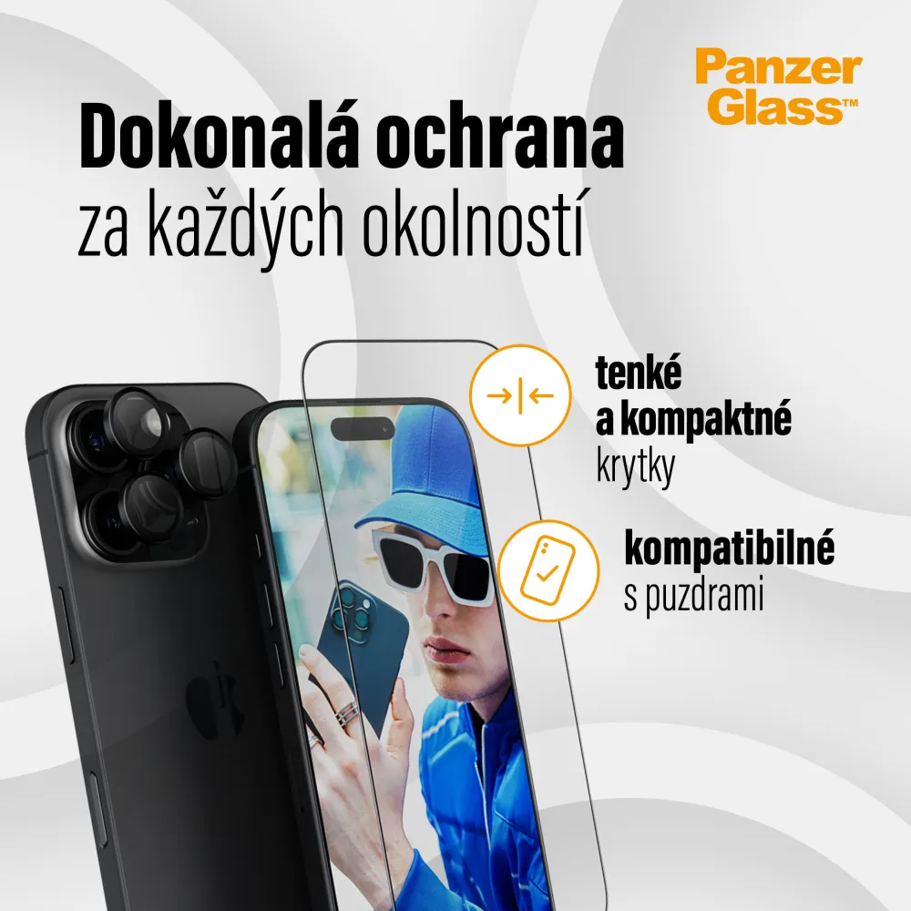 PanzerGlass - Bundle Hoops + Tvrdené sklo UWF + Hard Case pre iPhone 16