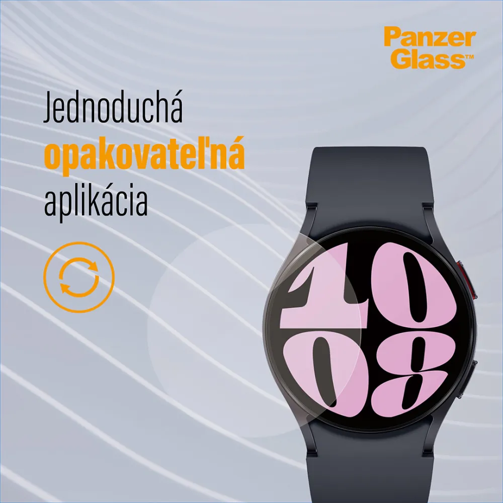 PanzerGlass - Tvrdené sklo Flat Glass AB pre Samsung Galaxy Watch6 40 mm, číra
