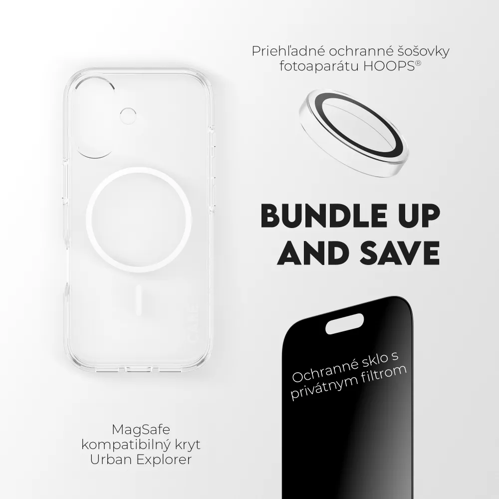 PanzerGlass - Bundle 3v1 Privacy pre iPhone 17