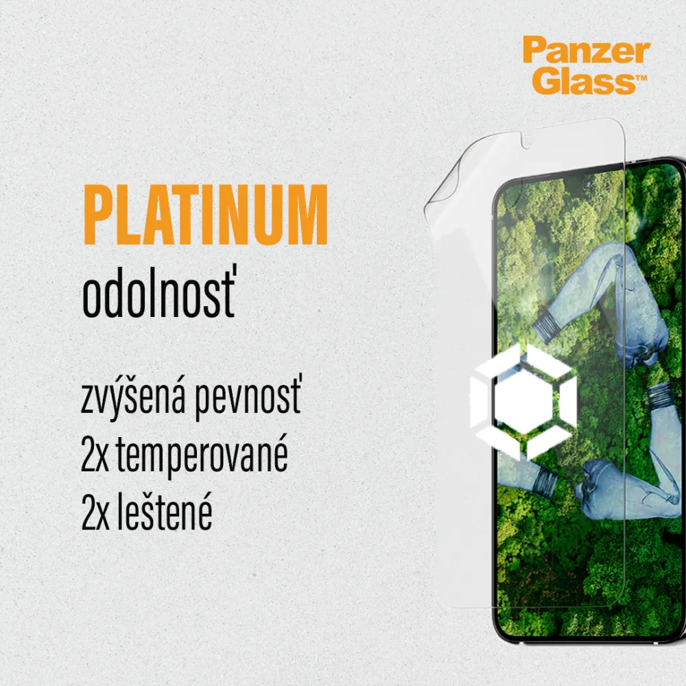 PanzerGlass - Hybridné sklo Matrix UWF AB FP wA pre Samsung Galaxy S23 Ultra, číra