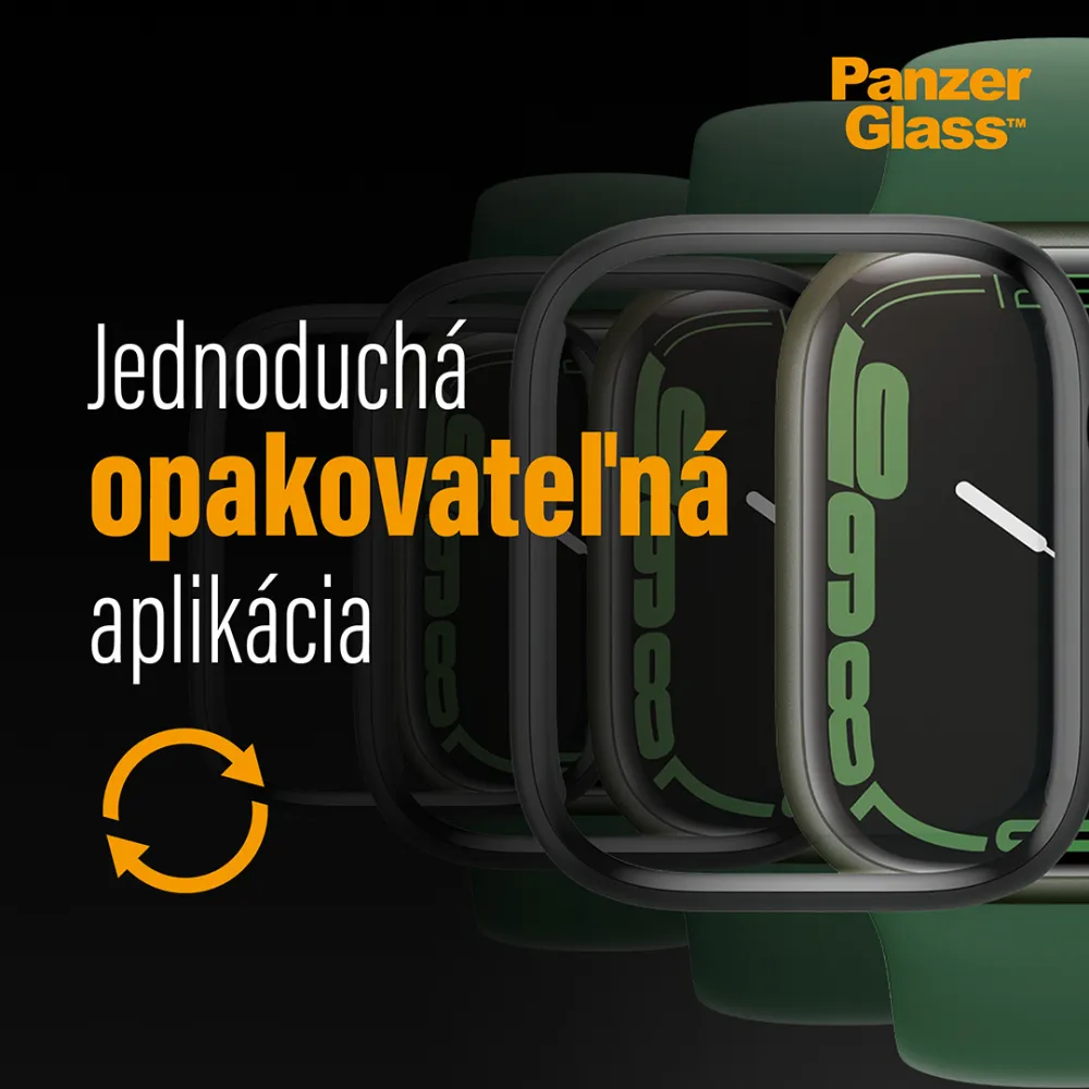 PanzerGlass - Tvrdené sklo Full Body pre Apple Watch Ultra 2024/Ultra 2/Ultra, čierna