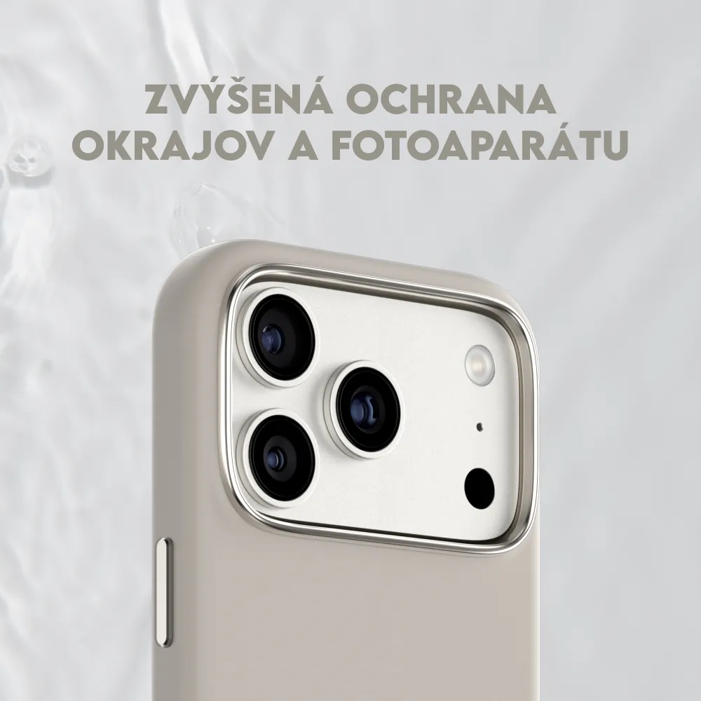 CARE - Puzdro FLOW s MagSafe pre iPhone 17 Pro, vanilla