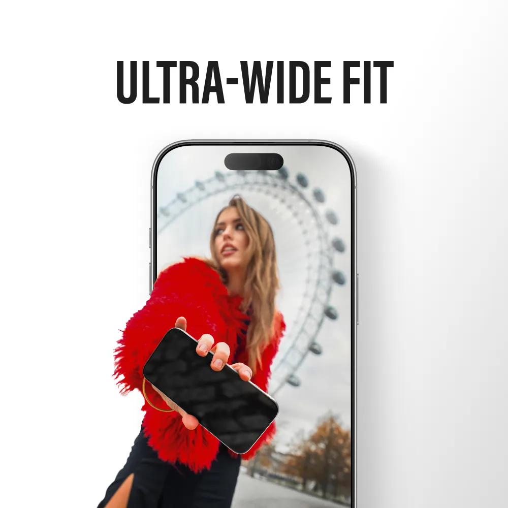 PanzerGlass - Tvrdené sklo UWF 2-Way Privacy s aplikátorom pre iPhone 17 Pro, čierna