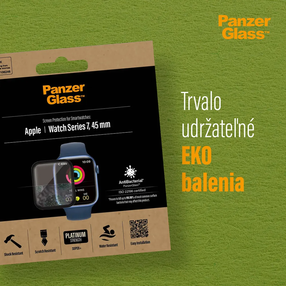 PanzerGlass - Tvrdené sklo Flat Glass AB pre Samsung Galaxy Watch 5 40 mm, číra