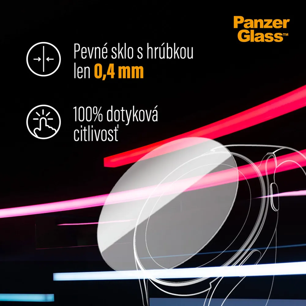 PanzerGlass - Tvrdené sklo Flat Glass AB pre Samsung Galaxy Watch6 44 mm, číra