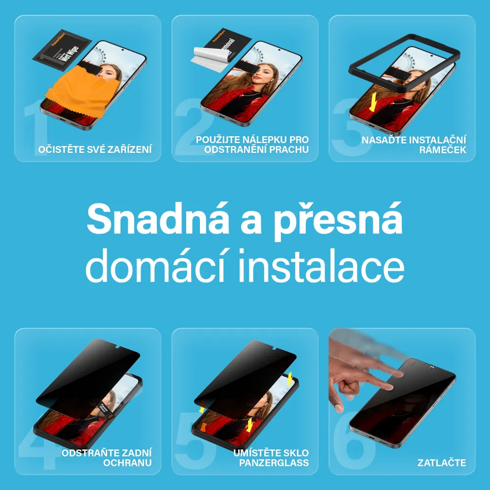 PanzerGlass - Tvrdené sklo UWF Privacy pre Samsung Galaxy A36 5G, číra