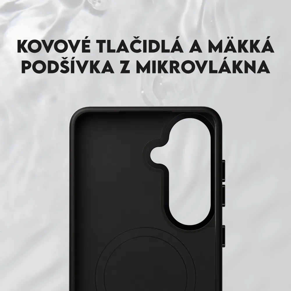 CARE - Puzdro FLOW s QI pre Samsung Galaxy S26, čierna