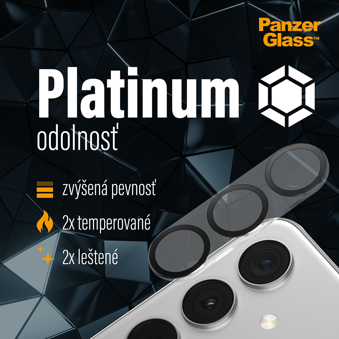 PanzerGlass - Ochranný kryt objektívu PicturePerfect pre Samsung Galaxy S24/S23/S23+, čierna