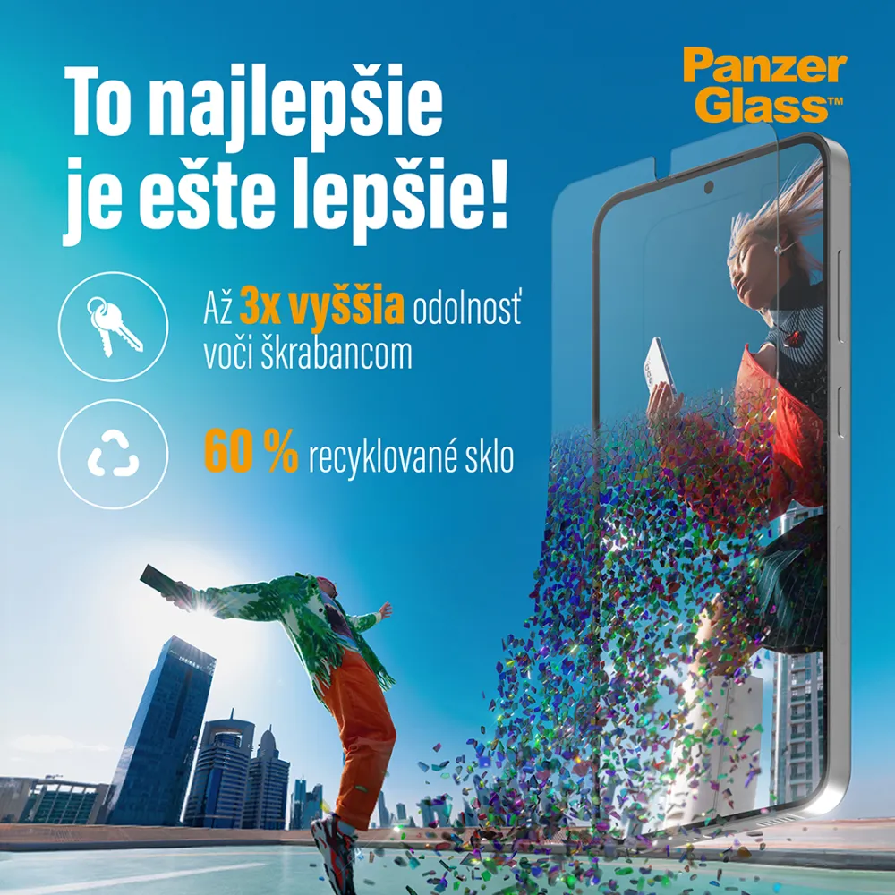 PanzerGlass - Tvrdené sklo Re:fresh UWF s aplikátorom pre Samsung Galaxy S24+, číra