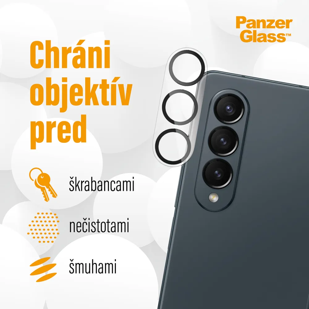 PanzerGlass - Ochranný kryt objektívu PicturePerfect pre Samsung Galaxy Z Fold5, čierna