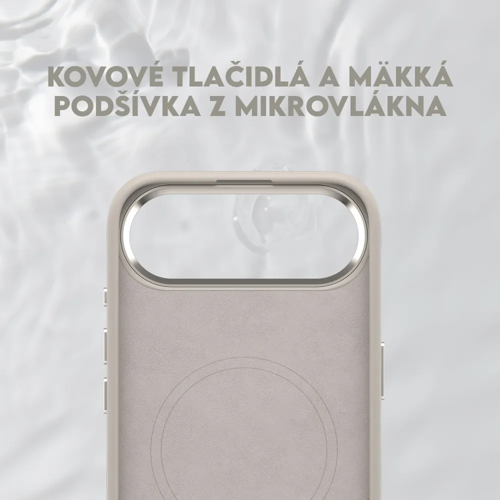 CARE - Puzdro FLOW s MagSafe pre iPhone 17 Air, vanilla