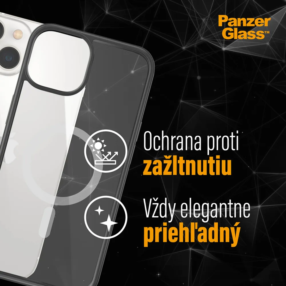 PanzerGlass - Puzdro ClearCase pre iPhone 14 Plus, čierna