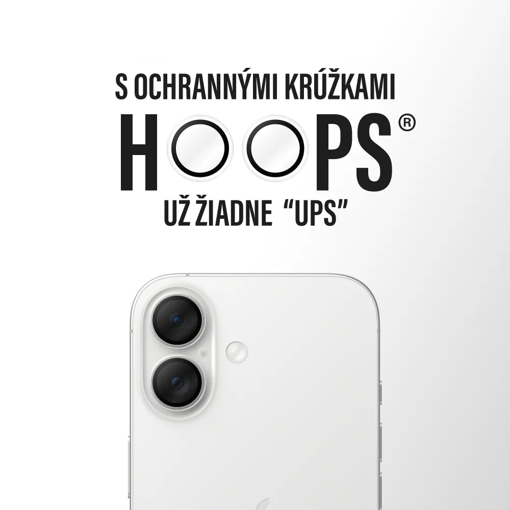 PanzerGlass - Ochranný kryt objektívu Hoops pre iPhone 17 Pro Max/17 Pro/16 Pro Max/16 Pro, číra