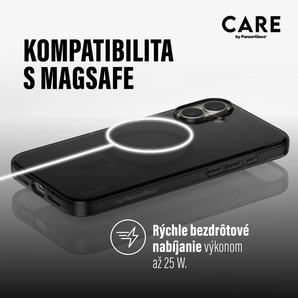 CARE - Puzdro Smokey s čiernym QI pre Samsung Galaxy S25 Ultra, čierna