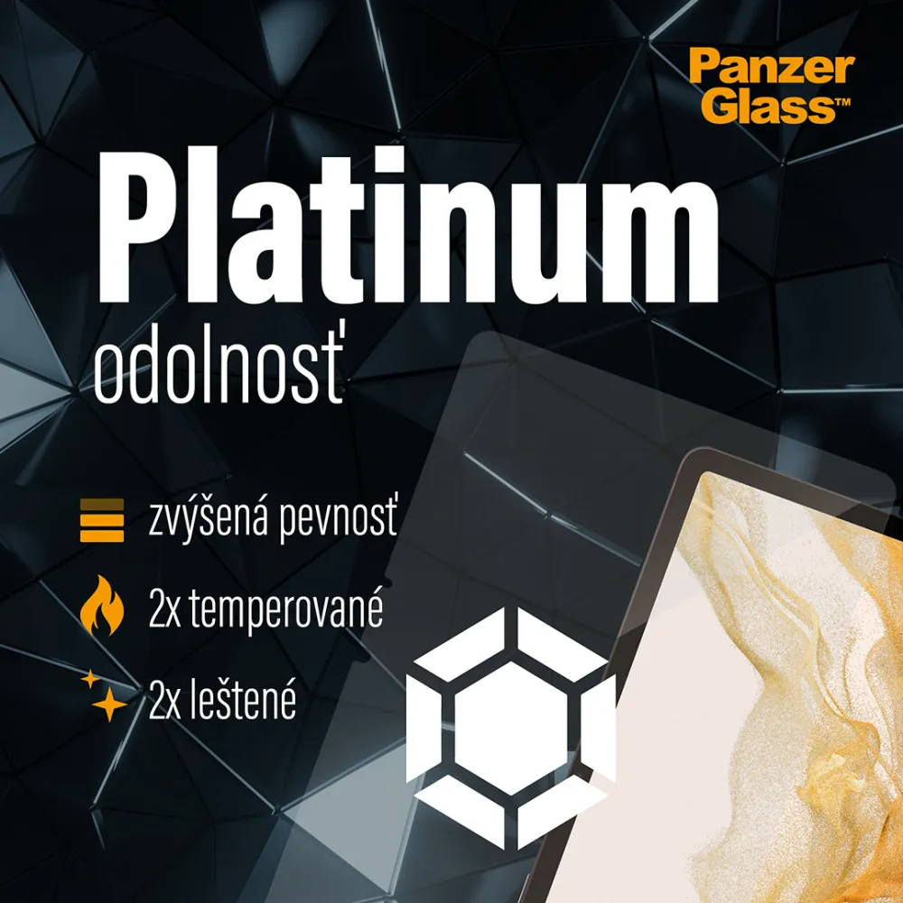 PanzerGlass - Tvrdené sklo UWF pre Samsung Galaxy Tab S8/S9 Plus, číra