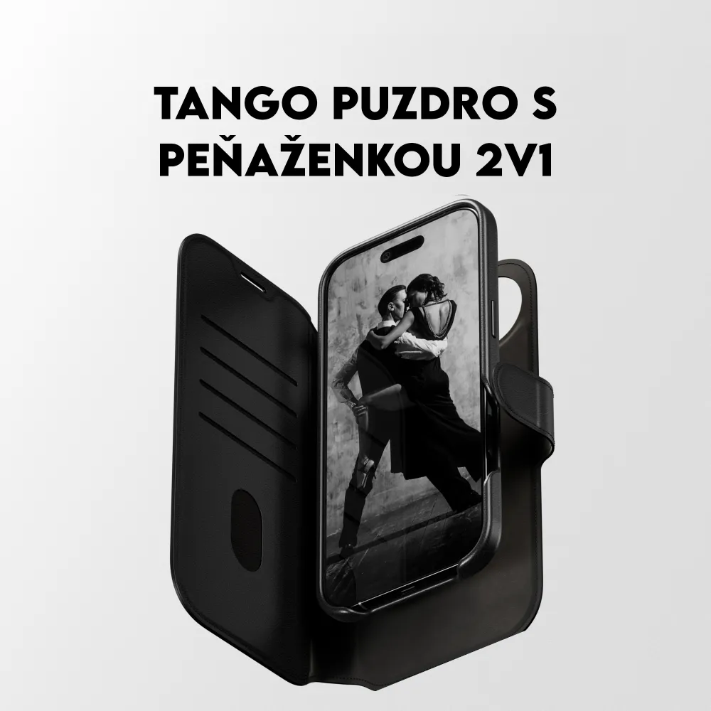 CARE - Puzdro Wallet Tango Two-In-One s MagSafe pre iPhone 17 Air, čierna