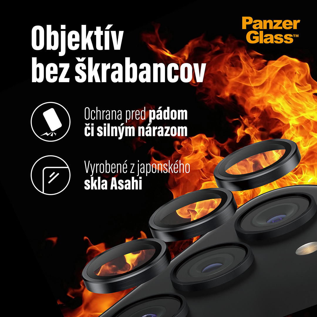 PanzerGlass - Ochranný kryt objektívu Hoops pre Samsung Galaxy S24/S23/S23+, fialová